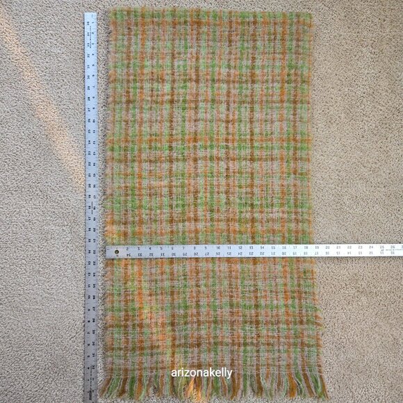 Vintage PERFECT Mohair Wool Scarf Retro London Bermuda - Picture 7 of 10